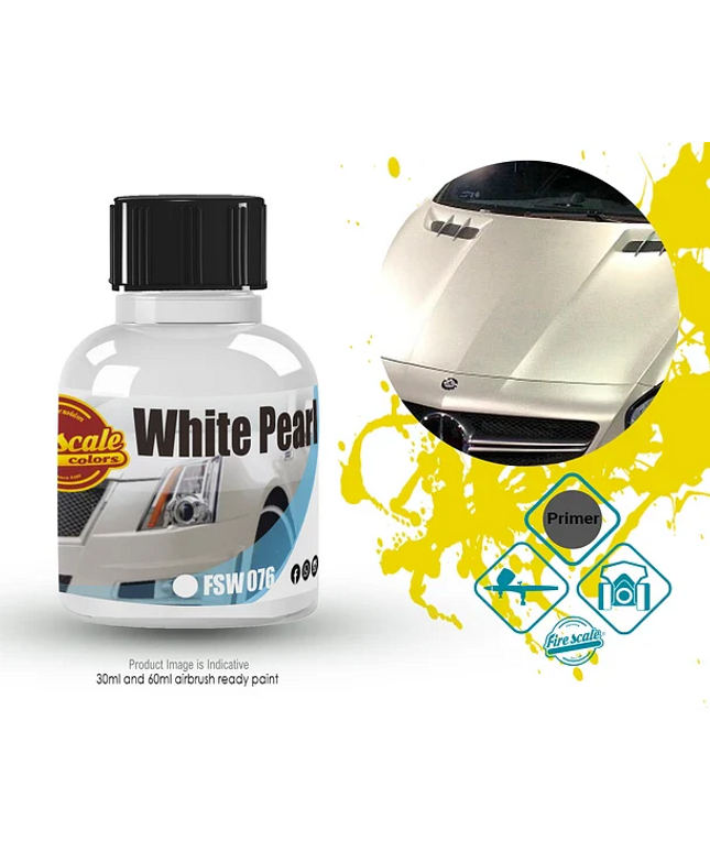White Pearl Mercedes Acrylic Paint 15 ml (Fire Scale Modeler)
