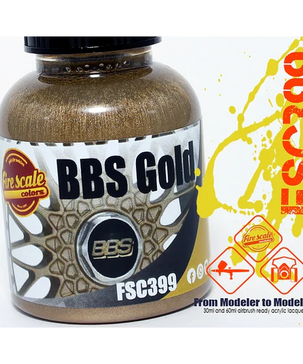 BBS Gold Acrylic Paint 15 ml (Fire Scale Modeler)