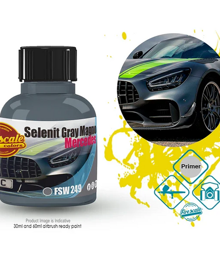 Selenit Gray Magno Mercedes Acrylic Paint 15 ml (Fire Scale Modeler)