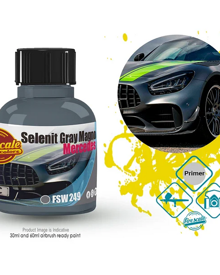 Selenit Gray Magno Mercedes Acrylic Paint 15 ml (Fire Scale Modeler)