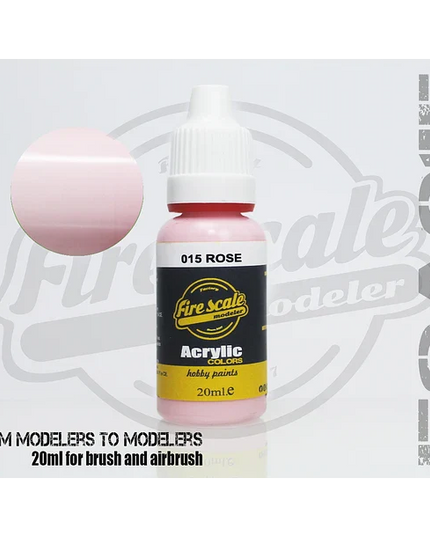 Rose ACRYLIC BRUSH COLORS  (FIRE SCALE MODELER)
