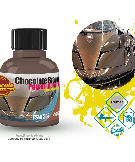 Hermes Edition Pagani Huayra Chocolate Brown Acrylic Paint 15 ml (Fire Scale Modeler)