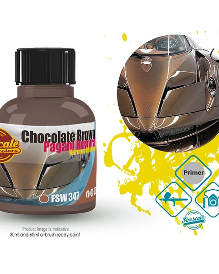 Hermes Edition Pagani Huayra Chocolate Brown Acrylic Paint 15 ml (Fire Scale Modeler)