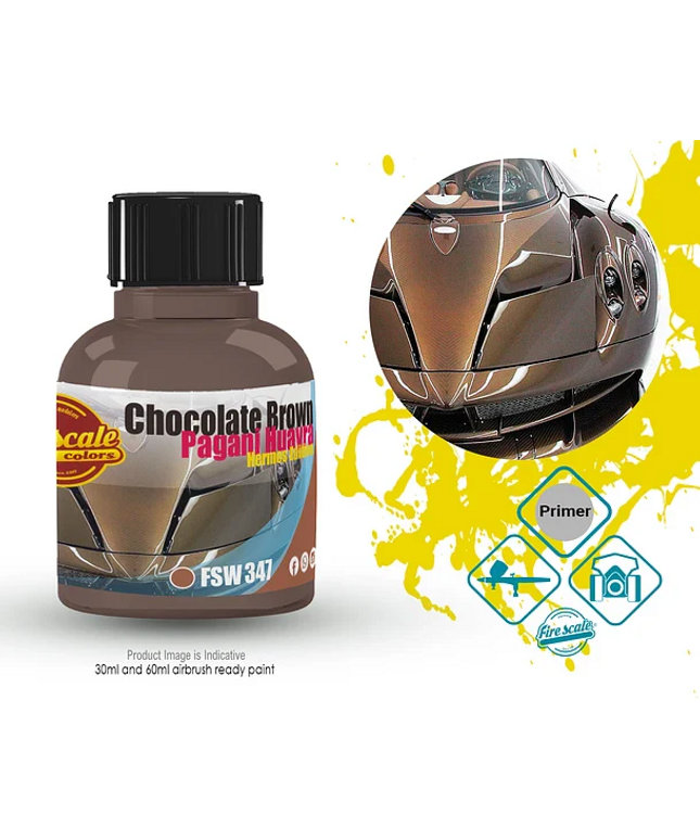 Hermes Edition Pagani Huayra Chocolate Brown Acrylic Paint 15 ml (Fire Scale Modeler)