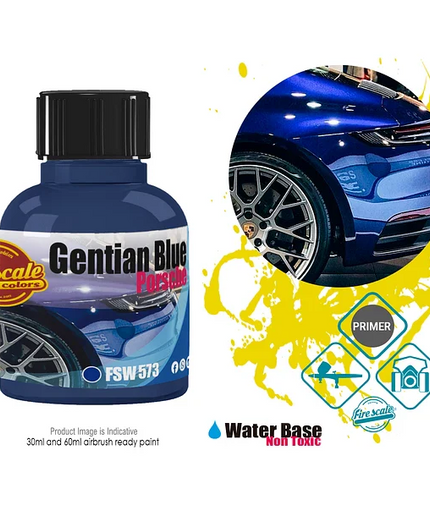 Gentian Blue Porsche Acrylic Paint 15 ml (Fire Scale Modeler)