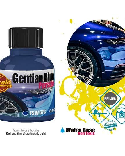 Gentian Blue Porsche Acrylic Paint 15 ml (Fire Scale Modeler)