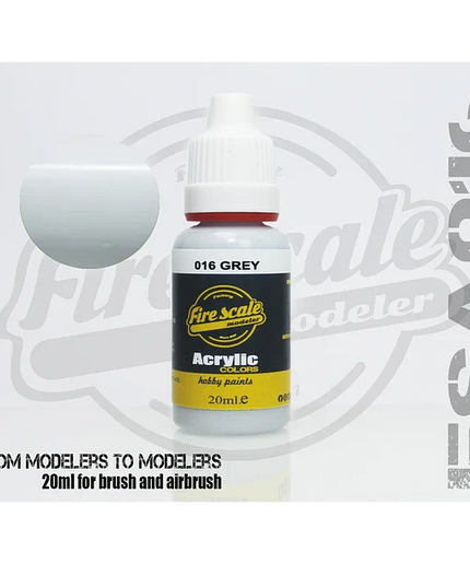 Gray ACRYLIC BRUSH COLORS  (FIRE SCALE MODELER)