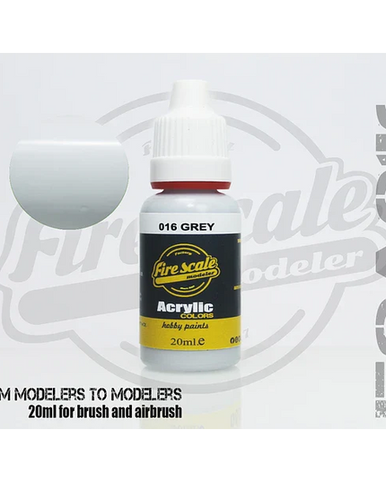 Gray ACRYLIC BRUSH COLORS  (FIRE SCALE MODELER)