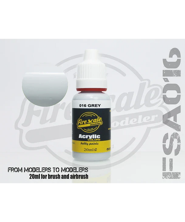 Gray ACRYLIC BRUSH COLORS  (FIRE SCALE MODELER)