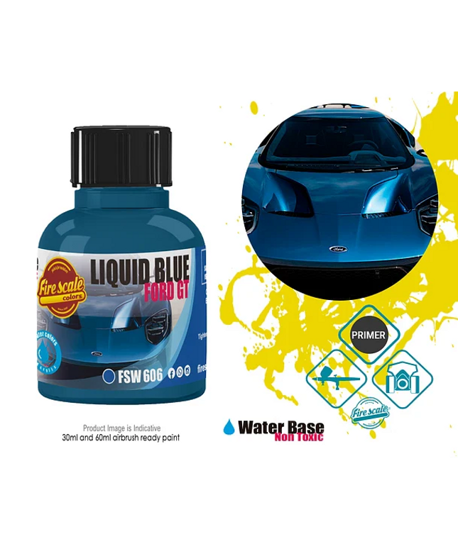 Liquid blue Ford GT Acrylic Paint 15 ml (Fire Scale Modeler)