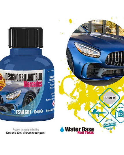 Brilliant Blue Magno Mercedes Acrylic Paint 15 ml (Fire Scale Modeler)