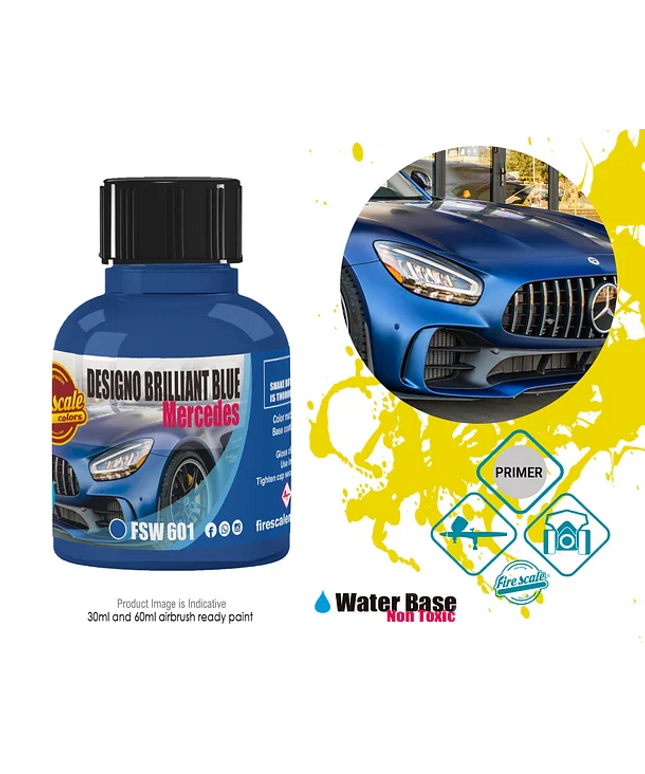 Brilliant Blue Magno Mercedes Acrylic Paint 15 ml (Fire Scale Modeler)
