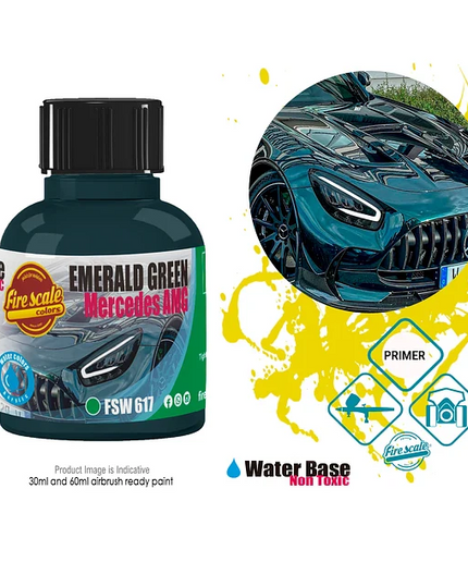 Emerald Green Mercedes Acrylic Paint 15 ml (Fire Scale Modeler)