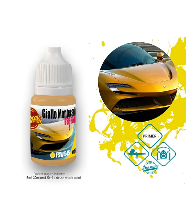 Giallo Montecarlo Ferrari Acrylic Paint 15 ml (Fire Scale Modeler)