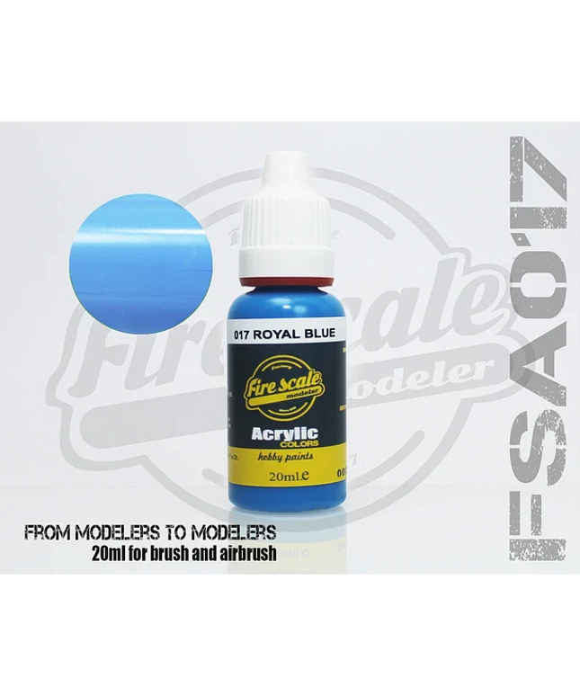 Royal Blue ACRYLIC BRUSH COLORS  (FIRE SCALE MODELER)