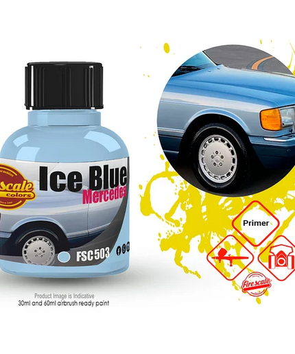 Ice Blue Mercedes Acrylic Paint 15 ml (Fire Scale Modeler)