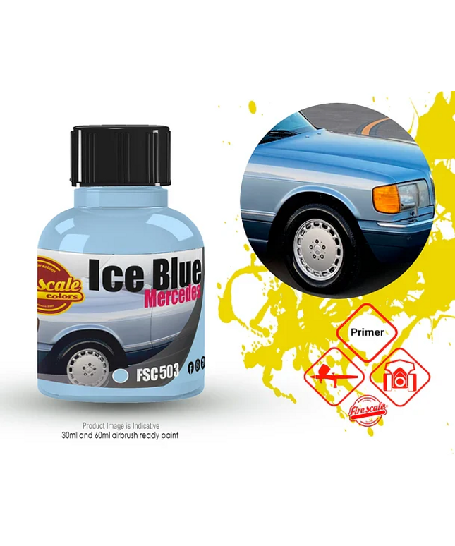 Ice Blue Mercedes Acrylic Paint 15 ml (Fire Scale Modeler)