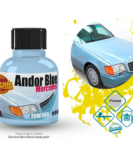 Andor Blue Mercedes FSW504-15 Acrylic Paint 15 ml (Fire Scale Modeler)