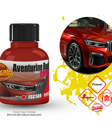 Aventurine Red BMW Lacquer Acrylic Paint 30 ml (Fire Scale Modeler)