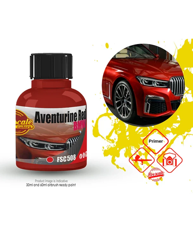 Aventurine Red BMW Lacquer Acrylic Paint 30 ml (Fire Scale Modeler)