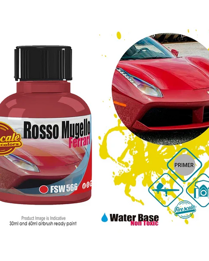 Ferrari Rosso Mugello Acrylic Paint 15ml (Fire Scale Modeler)