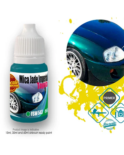 Mica Jade Imperial Toyota Acrylic Paint 15ml (Fire Scale Modeler)