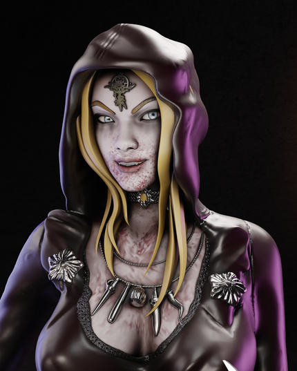 Villeage Resident Evil Bela Dimitrescu Statue 200mm