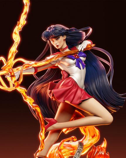 Ca3d Sailor Moon Rei Hino Statue 1/9