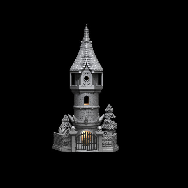 DRM019 Graveyard Dicetower :: Game Pop Dioramas :: Black Blossom Games