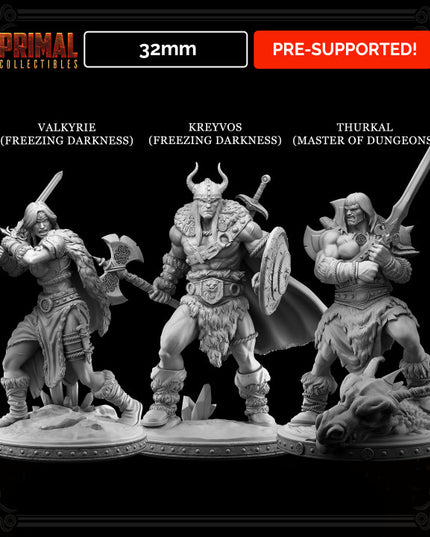 32mm - Classic RPG barbarians bundle - MASTERS OF DUNGEONS QUEST