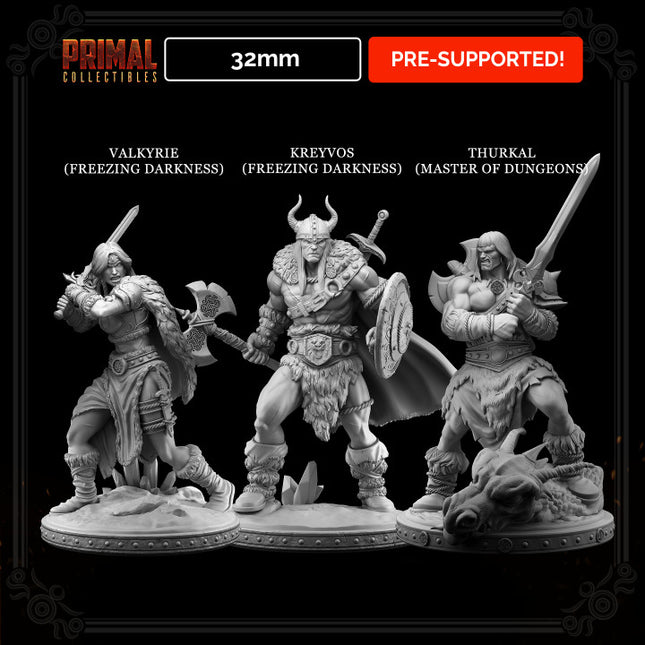 32mm - Classic RPG barbarians bundle - MASTERS OF DUNGEONS QUEST