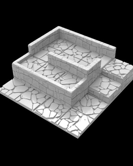 Village Ruins Battle Map :: Incredible Realms Nulan & Tnjan / 14 Pieces