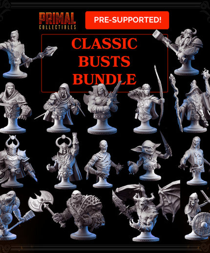 16 busts - complete bundle - MASTERS OF DUNGEONS QUEST