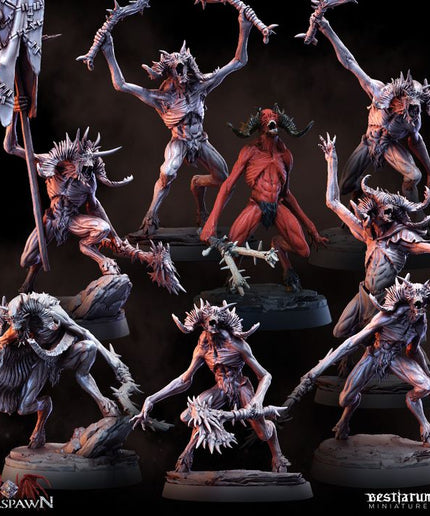 BESTIARIUM MINIATURES / Hellfiends x 8