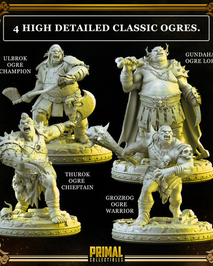 10 miniatures - EARLY BIRD - complete RPG ogres expansion game - CONTRA THE OGRES CROWD - Premium Package - MASTER OF DUNGEONS QUEST
