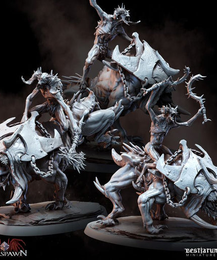 BESTIARIUM MINIATURES / Hellriders x 3