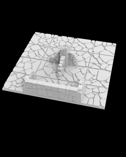 Village Ruins Battle Map :: Incredible Realms Nulan & Tnjan / 14 Pieces