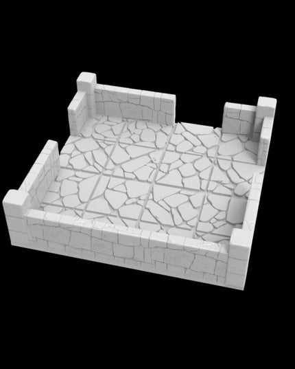 Village Ruins Battle Map :: Incredible Realms Nulan & Tnjan / 14 Pieces