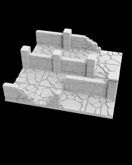 Village Ruins Battle Map :: Incredible Realms Nulan & Tnjan / 14 Pieces