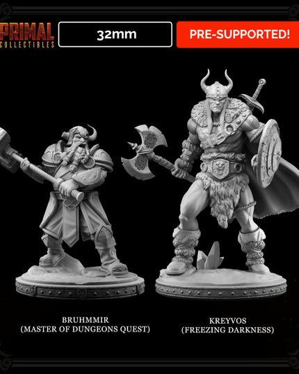 18 miniatures - 32mm - Classic RPG game heroes bundle - MASTERS OF DUNGEONS QUEST