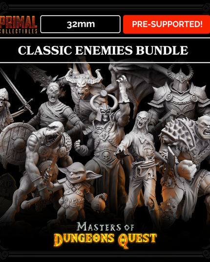 26 miniatures - COMPLETE ENEMIES RPG SET - MASTERS OF DUNGEONS QUEST - Premium Package