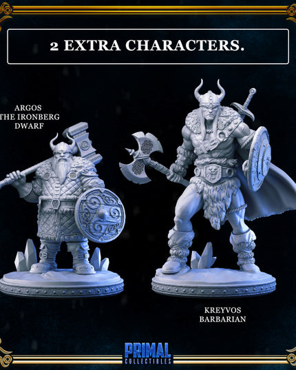 20 miniatures - complete RPG ice expansion game - FREEZING DARKNESS - Premium Package - MASTER OF DUNGEONS QUEST