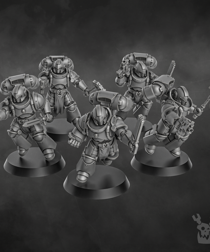 Space Knights Storm Squad with Jetpacks