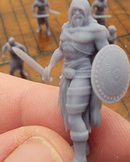 Human Fighter - Monk - Bandits - Pit fighters- 9 Figures