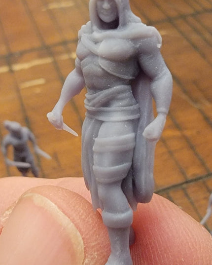 Human Fighter - Monk - Bandits - Pit fighters- 9 Figures