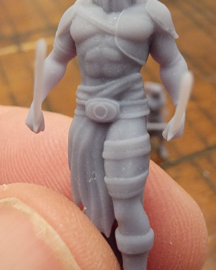 Human Fighter - Monk - Bandits - Pit fighters- 9 Figures