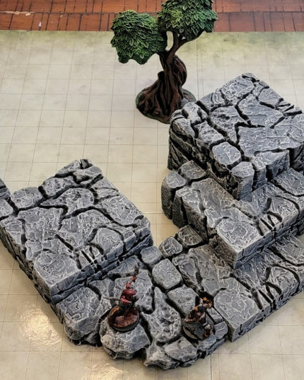 Modular Stackable Cliffs/Rock Walls