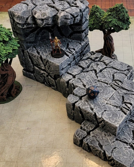Modular Stackable Cliffs/Rock Walls