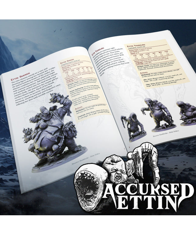 Accursed Ettin: 5E Statblocks
