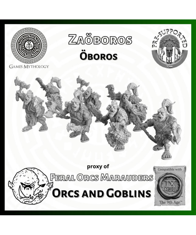 Orcas and Goblins  , oboros, Zaoboros ,6 Figure